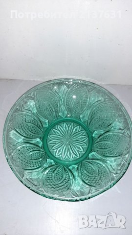 ГОЛЕМИ СТЪКЛЕНИ РЕТРО ФРУКТИЕРИ  - Ф 25 , Ф 26 ,Ф 28см, снимка 5 - Други - 36751290