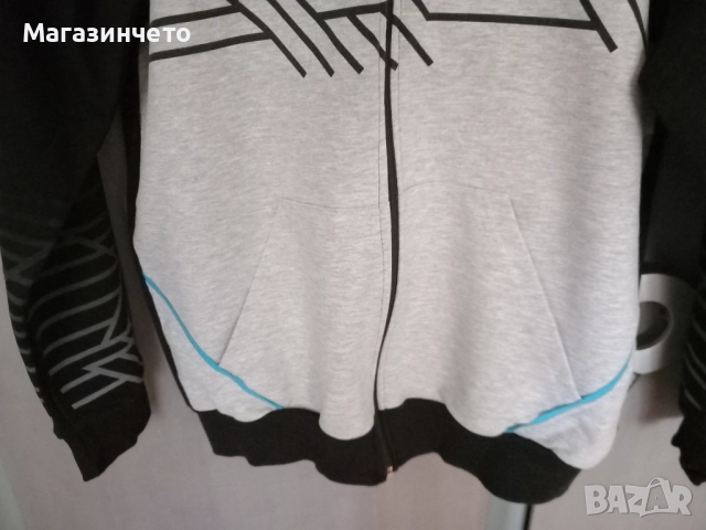 Спортно горнище (суитшърт) с цип и качулка DINO, размер 164, снимка 2 - Детски анцузи и суичери - 52463256