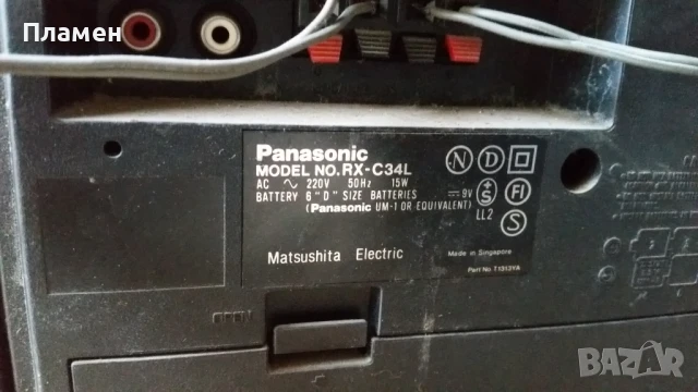 Радио касетофон PANASONIC RX-C34L, снимка 3 - Радиокасетофони, транзистори - 50751446
