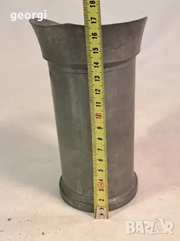 холандска цинкова мярка за течности 0,5 литра       18/5, снимка 5 - Антикварни и старинни предмети - 49262089