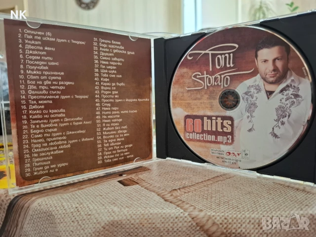 ТОНИ СТОРАРО-60 hits collection Mp3, снимка 2 - CD дискове - 50985540