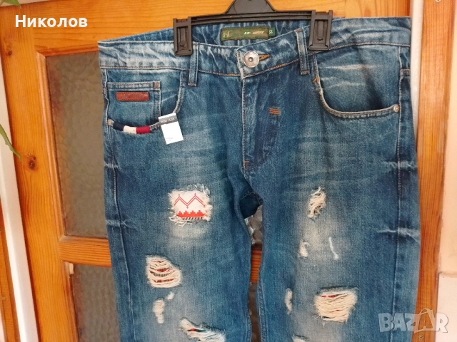 Дънки  "J.F.JODY"  "10лв" нови!W32+Доставка!, снимка 4 - Дънки - 52603887