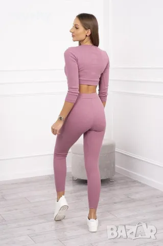 Дамски розов спортен комплект, снимка 2 - Спортни екипи - 49902582