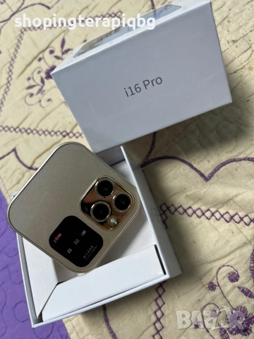 Мини телефон i16 pro с интернет 2G (с отделна карта)