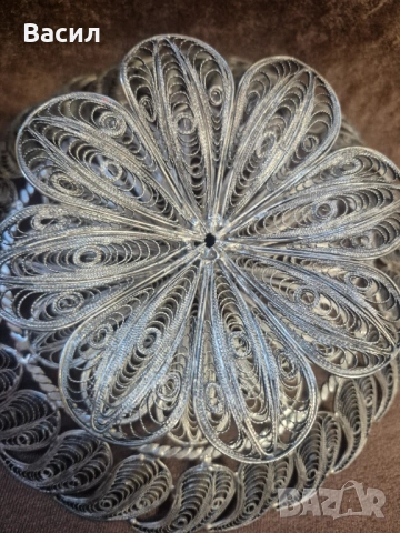 Фруктиера бонбониера Филигран, снимка 11 - Антикварни и старинни предмети - 53977424