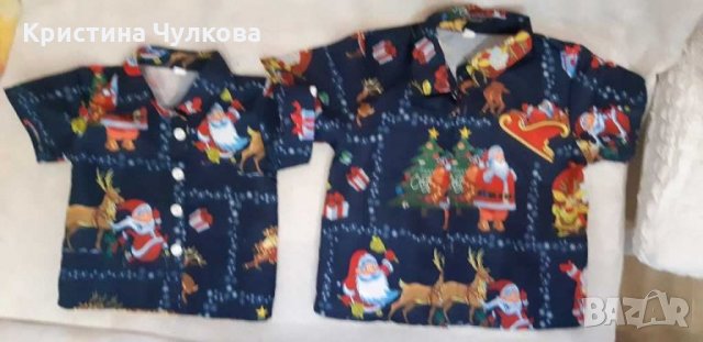 Еднакви коледни дрешки , снимка 8 - Детски ризи - 31177393