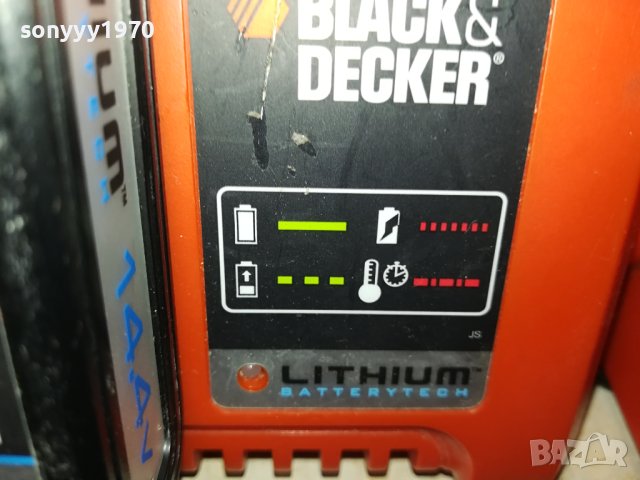 black decker lithium battery+charger-внос france 2510231633, снимка 4 - Винтоверти - 42718456