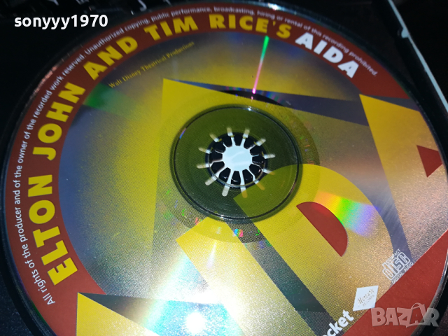 ELTON JOHN AND TIM RICES AIDA CD 2902240821, снимка 15 - CD дискове - 44523800