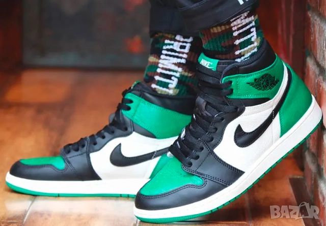 Air Jordan 1 Retro High OG „Pine Green“ номер 41 маратонки / кецове , снимка 2 - Кецове - 52999009
