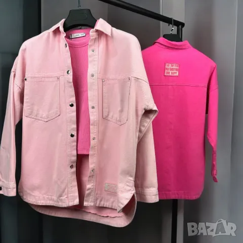 Риза - яке  деним / дънкова риза  4 цвята , снимка 4 - Ризи - 49763491