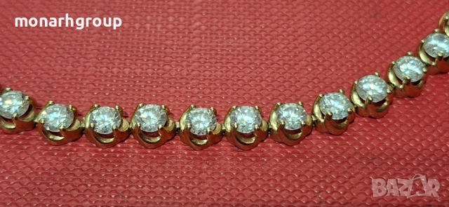 Златна гривна, снимка 2 - Гривни - 50843700