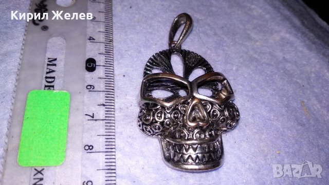 НЕО - ГОТИК АРТ СРЕБРИСТ СТРАХОВИТ ПЕНДАНТ МОДЕН ОРНАМЕНТИРАН МЕДАЛЬОН ВИСУЛКА 34520, снимка 4 - Колиета, медальони, синджири - 39061950