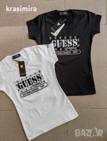 Тениски на "GUESS " -S,М, Л, ХЛ, 2ХЛ 