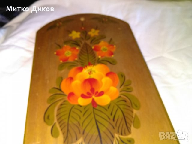 Руски дървен поднос от соца става и за стена 45х23см, снимка 9 - Декорация за дома - 33765810