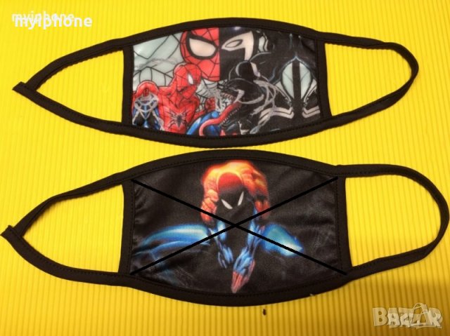 Детска Предпазна Маска СпайдърМен  с Различни Изображения на SpiderMan, снимка 6 - Други - 30578370