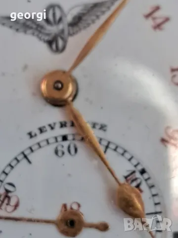 швейцарски сребърен джобен часовник Levrette , снимка 3 - Антикварни и старинни предмети - 47667488