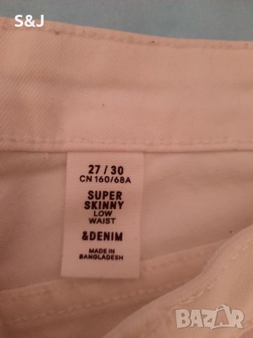 Бели дънки H&M, снимка 3 - Дънки - 39198752
