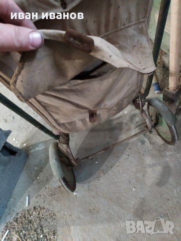 Ретро бебешка количка, снимка 9 - Антикварни и старинни предмети - 30727544