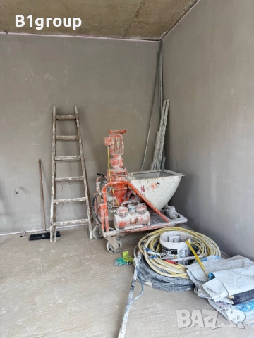 Машинно нанасяне на турбозолна мазилка, снимка 2 - Други ремонти - 52168837