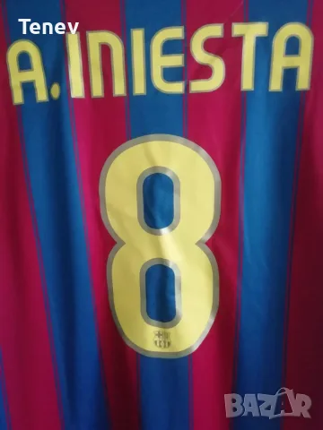 Barcelona Iniesta Nike 2009-2010 оригинална фланелка тениска Барселона Иниеста , снимка 4 - Тениски - 41659491