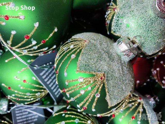Стъклени коледни топки декорация за елха , снимка 6 - Декорация за дома - 38647589