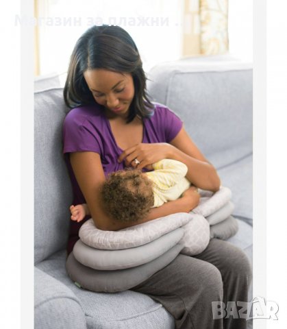 МНОГОФУНКЦИОНАЛНА ВЪЗГЛАВНИЦА ЗА КЪРМЕНЕ И СПАНЕ НА БЕБЕТА И МАЛКИ ДЕЦА - код 2668