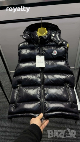 Moncler Черен Мъжки Елек Монклер С-ХХЛ