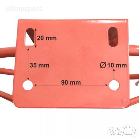 Баскетболен кош ринг с вътрешен диаметър 45 см и мрежа. Комплектът включва болтове за монтаж. , снимка 5 - Баскетбол - 39049654