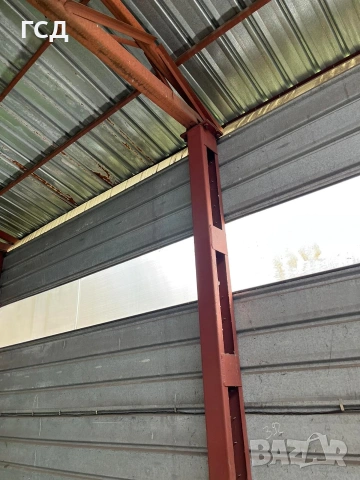 Метална конструкция 384кв. ламарина,склад,ферми,колони,навес , снимка 7 - Други - 53918395