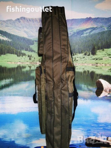 Рибарски троен калъф подходящ за макари с размер до 14000/ 130 и 150см, снимка 8 - Такъми - 39845162