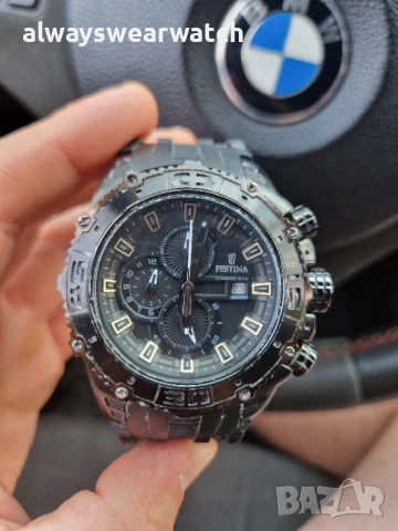 Festina Chrono Bike Black Limited Edition Chrono / Часовник Фестина Хроно Байк Лимитирана серия, снимка 2 - Мъжки - 51403994