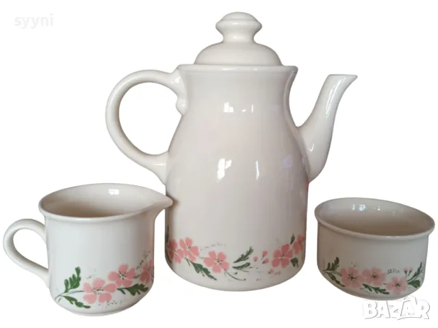 Сервиз за закуска от Biltons England ,,Розови цветя"., снимка 8 - Сервизи - 49665321