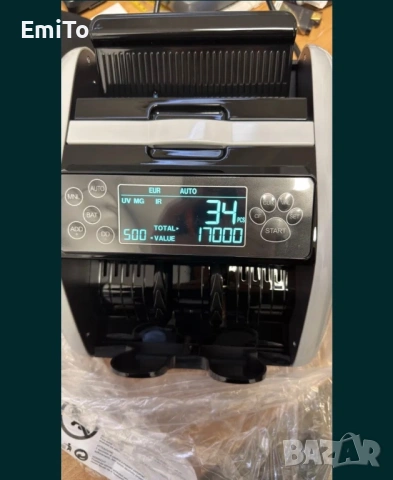 Машина за броене на пари с детекция на фалшиви банкноти | EUR/USD, снимка 2 - Други машини и части - 53293600