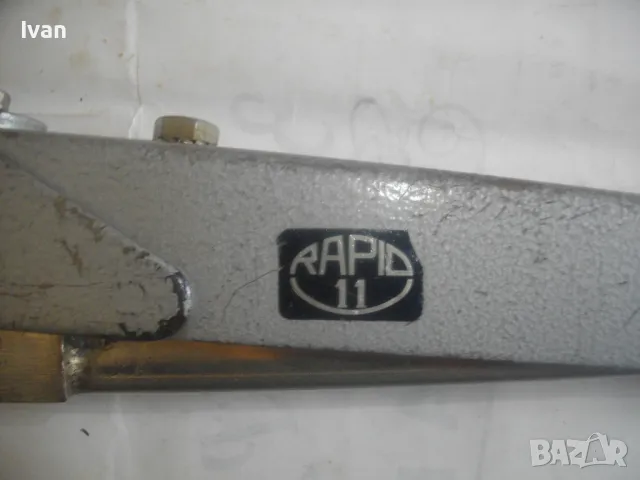 RAPID MADE IN SWEDEN ШВЕДСКИ ОРИГИНАЛЕН РЪЧЕН ТАКЕР ЗА СКОБИ 10мм Старо качество Като нов Масивен , снимка 5 - Други инструменти - 47875961