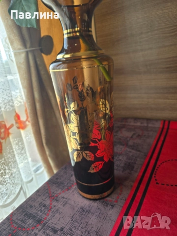 Голяма стъклена ваза, снимка 2 - Вази - 51946557