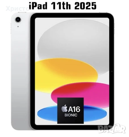 НОВ!!! Таблет Apple iPAD 11'' (2025) A16 WI-FI 256 GB, SILVER WI-FI, 256 GB, RAM 6 GB , снимка 4 - Таблети - 51348917