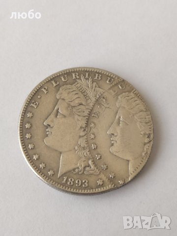  Монета От ONE DOLLAR 1893 Със Грешка При Отпечатването