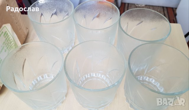 Продавам български чаши масивно стъкло, снимка 2 - Чаши - 35505234