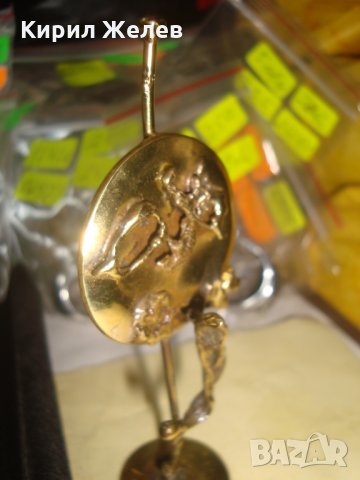 АРТ МАЛКА ПЛАСТИКА МЕСИНГ РЪЧНА ХУДОЖЕСТВЕНА РАБОТА 25029, снимка 7 - Статуетки - 34552877