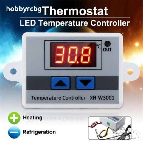 Терморегулатор на 220V, термостат, XH-W3001, снимка 3 - Друга електроника - 37706752