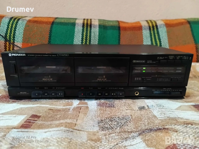 Продавам двукасетъчен дек Pioneer СT- W330