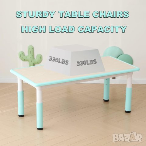 Детски комплект маса с 4 стола ZC-ZYZH-02, снимка 11 - Мебели за детската стая - 42839607