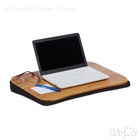 Бамбукова подложка-възглавница за лаптоп (51х37 см) 💻✨