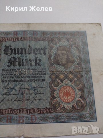 Райх банкнота - Германия - 100 марки / 1920 година - 17917, снимка 3 - Нумизматика и бонистика - 31029633