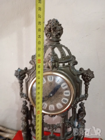 Винтидж каминен часовник, снимка 3 - Антикварни и старинни предмети - 54026129