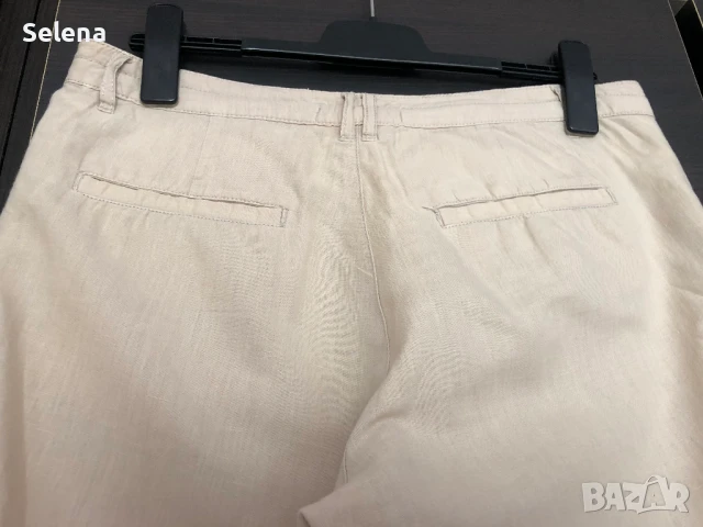 Дамски бежов панталон Н&M, снимка 4 - Панталони - 50485459