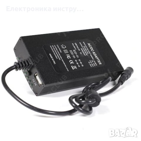 Универсално зарядно за лаптопи, 120W, 12V, 24V, за кола и за ел. мрежа, черен, снимка 2 - Батерии за лаптопи - 42378132