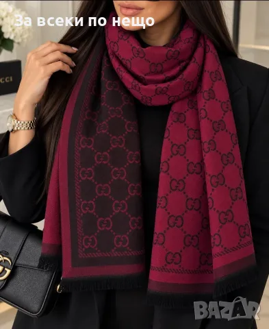 Gucci✅Chanel✅Louis Vuitton Кашмирен Шал В Кутия Код SBF36, снимка 5 - Шалове - 56250490