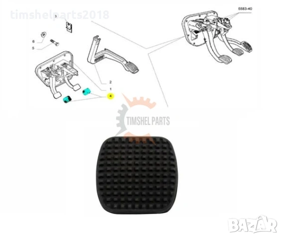 Гумичка за спирачен педал/съединител Iveco Daily след 2000 год