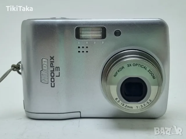 Nikon Coolpix L3 Digital Camera Silver 5.1 MP 2" LCD 3x Optical Zoom, снимка 2 - Фотоапарати - 56455240